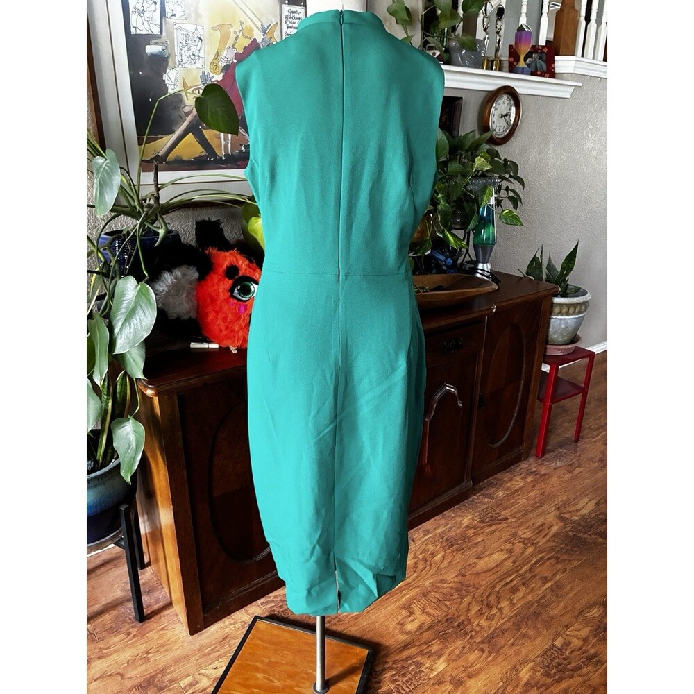 Maggy London High Neck Sheath Dress with Bow Size US 10 - Picture 5 of 10